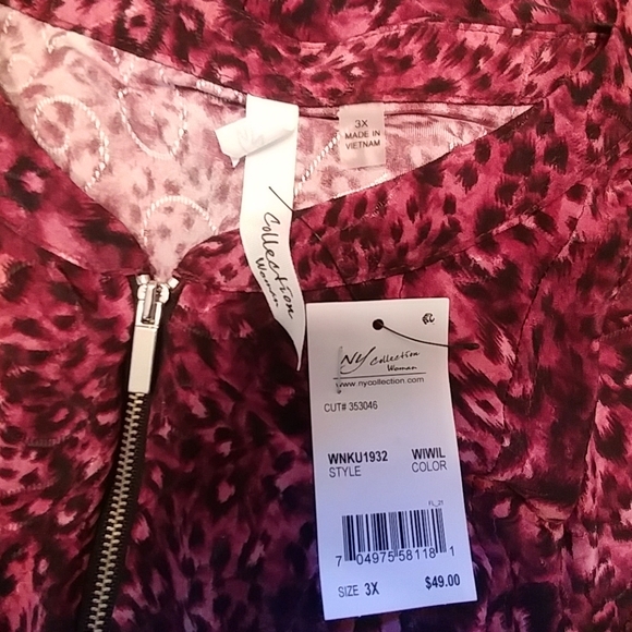 NY Collection women's blouse Sz 3X - Picture 7 of 8